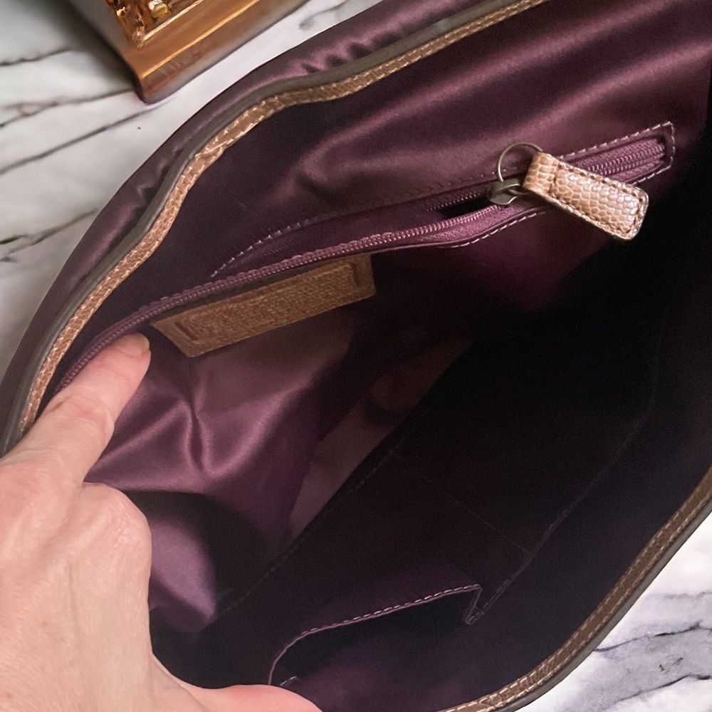 COACH *KRISTIN* LTD ED OSTRICH LARGE FLAP SATCHEL BAG w/ CROSSBODY IN TAN 👜 - Picture 6 of 8